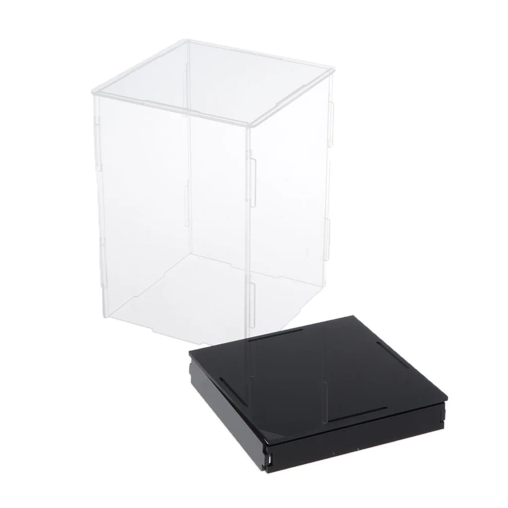 Display Case/Box Dustproof Showcase Character Doll Storage Case Acrylic Plastic Transparent Clear