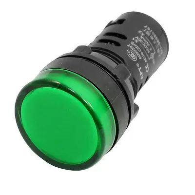 

Electrical Circuit Green LED Signal Indicator Light AC DC 36V 20mA
