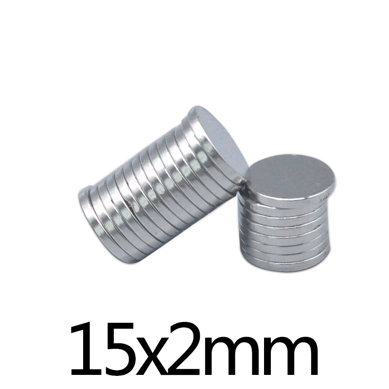 voorkomen Zee Levendig 20/50/100Pcs 15X2 Mm Super Sterke Magneten 15Mm X 2 Mm Permanente Kleine  ronde Magneet 15X2 Mm Dunne Neodymium Magneet Magnetische 15*2  Mm|Magnetische materialen| - AliExpress