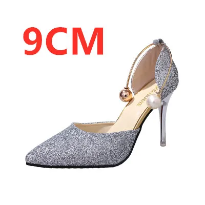 d Cresfimix talons hauts/женские модные туфли-лодочки высокого качества на высоком каблуке с серебристым жемчугом; свадебные пикантные туфли на высоком каблуке золотистого цвета; a3114 - Цвет: d