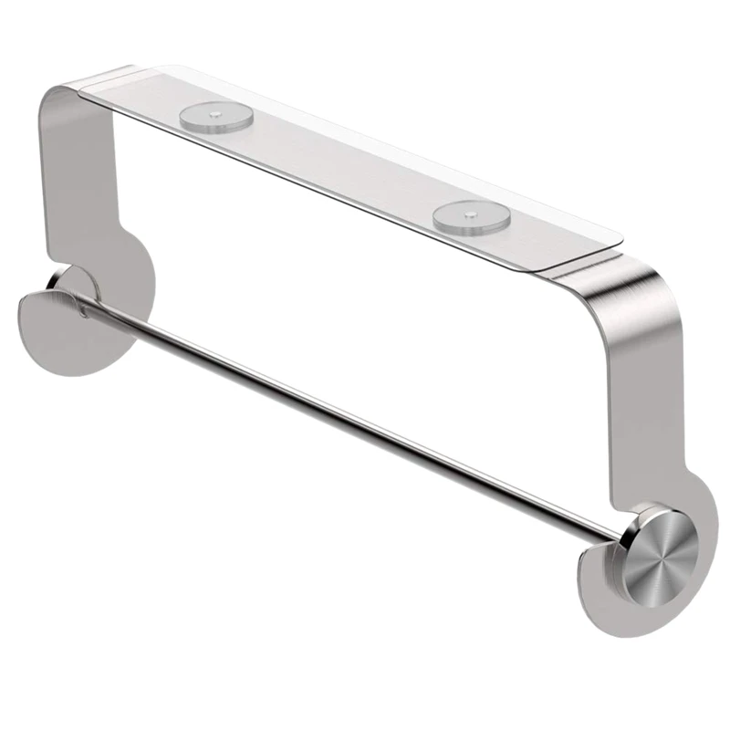 

Adhesive Paper Towel Holder Under Cabinet for Home Kitchen & Bathroom Brushed 304 Easy Tear Removable Stainless Steel Wall Mount