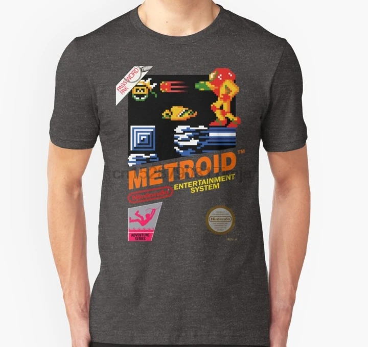 Men tshirt METROID Unisex T Shirt women T-Shirt tees top |