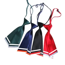 Модная Женская Профессиональная форма, галстуки для женщин, студенческие, студенческие, банковские, гостиничные, женские галстуки-бабочки, черные, темно-синие, красные, 14 цветов