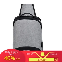 Модная новая сумка для отдыха на открытом воздухе, usb-зарядка, нагрудная сумка, школьная сумка, сумка через плечо, сумка