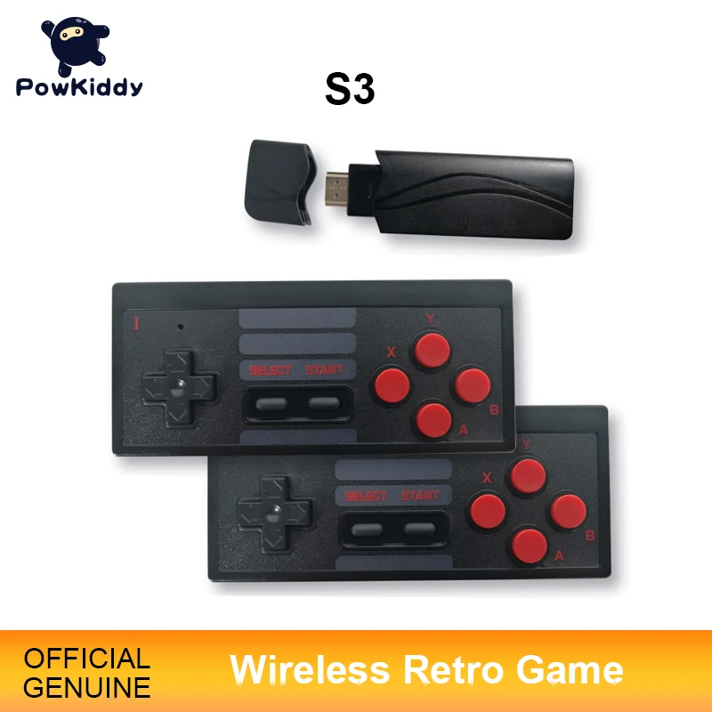 Игровая консоль POWKIDDY S3 с USB 8 бит ТВ Беспроводная портативная игровая мини со