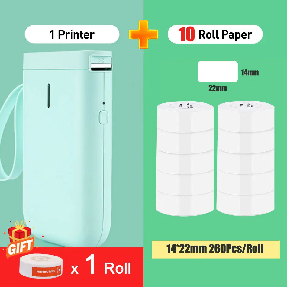 Niimbot D11 Bluetooth Thermal Label Printer label marker Sticker Paper Production Date Self Adhesive Name Tag mini portable printer Printers