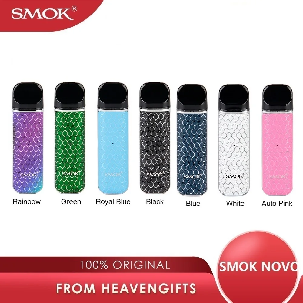 Оригинальный стартовый набор SMOK Novo Pod 450 мА · ч Prism Chrome Cobra Edition с пневматической