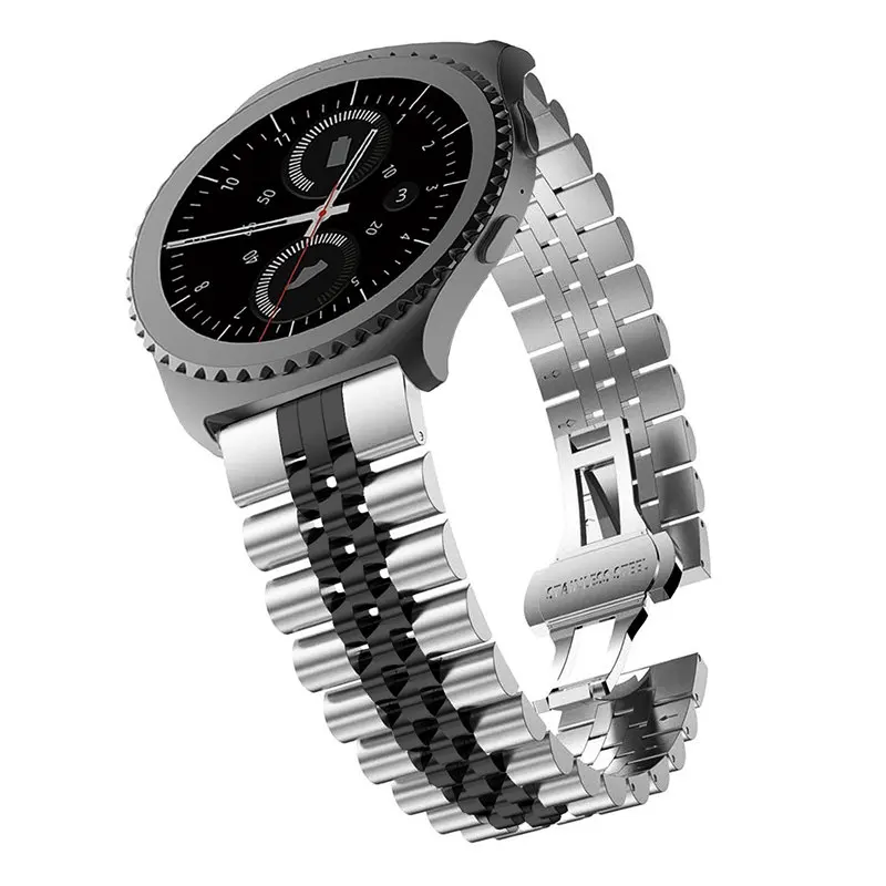22mm Metal Strap For Samsung Galaxy Watch 46mm Bands/Gear S3 Classic/Frontier Band Stainless Steel Bracelet For Huawei Watch GT