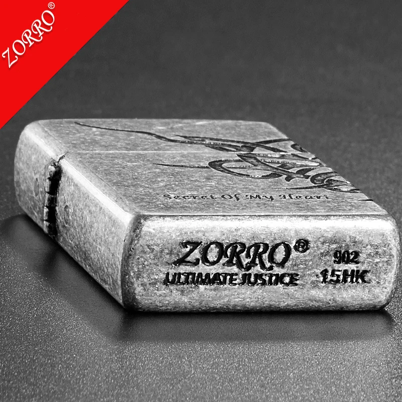 ZORRO кремневая Ретро огненная Зажигалка шлифовальная колесная керосиновая масляная Зажигалка бензиновая ветрозащитная Зажигалка гаджеты для мужчин
