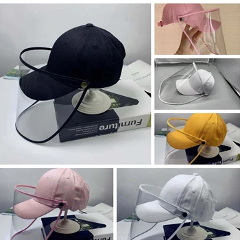 

Protective Hat Helmet Anti Spittle Anti-fog Head-mounted Protective Safety Mask Shield work with Face Mask for Men Women Kids