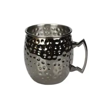 

LanLan 530ml Handgrip Hammered Honeycomb Moscow Mule Mug Beer Cup
