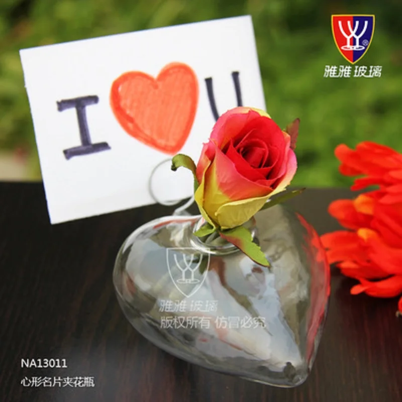Name Card Holder Брендовые подвесные стеклянные креативные двойные хрустальные Гидропонные цветочные горшки кашпо Рождественская стеклянная ваза двухслойный стеклянный шар - Цвет: Name Card Holder