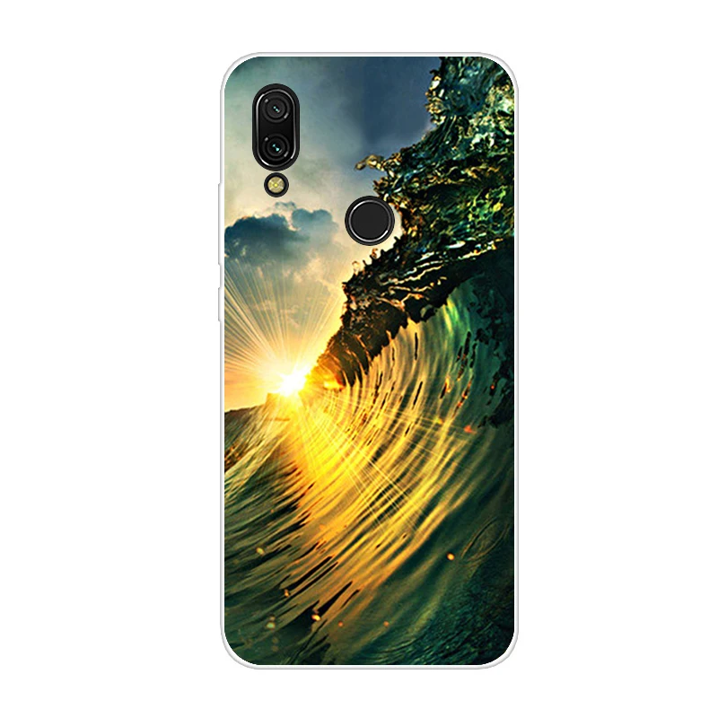 Для xiaomi redmi 7 чехол силиконовый рисунок мягкий ТПУ для xiaomi redmi 7 Чехол 6,26 дюймов snapdragon 632 модель fundas coque бампер