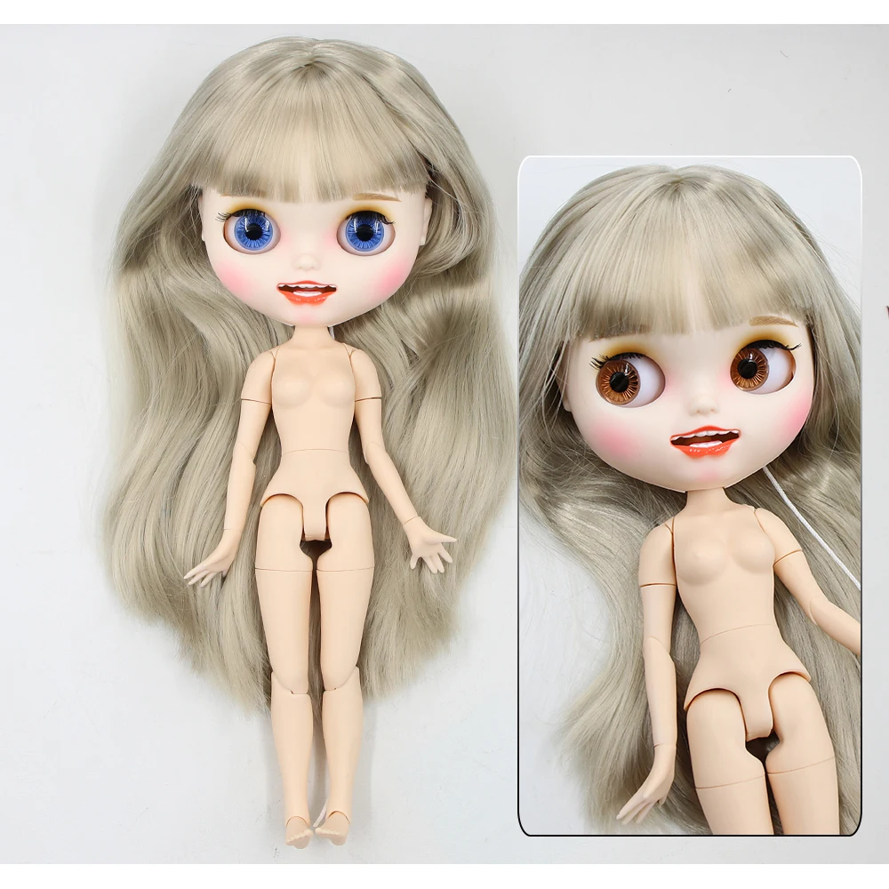 Neo Blythe Doll with Blonde Hair, White Skin, Matte Smiling Face & Custom Jointed Body 1