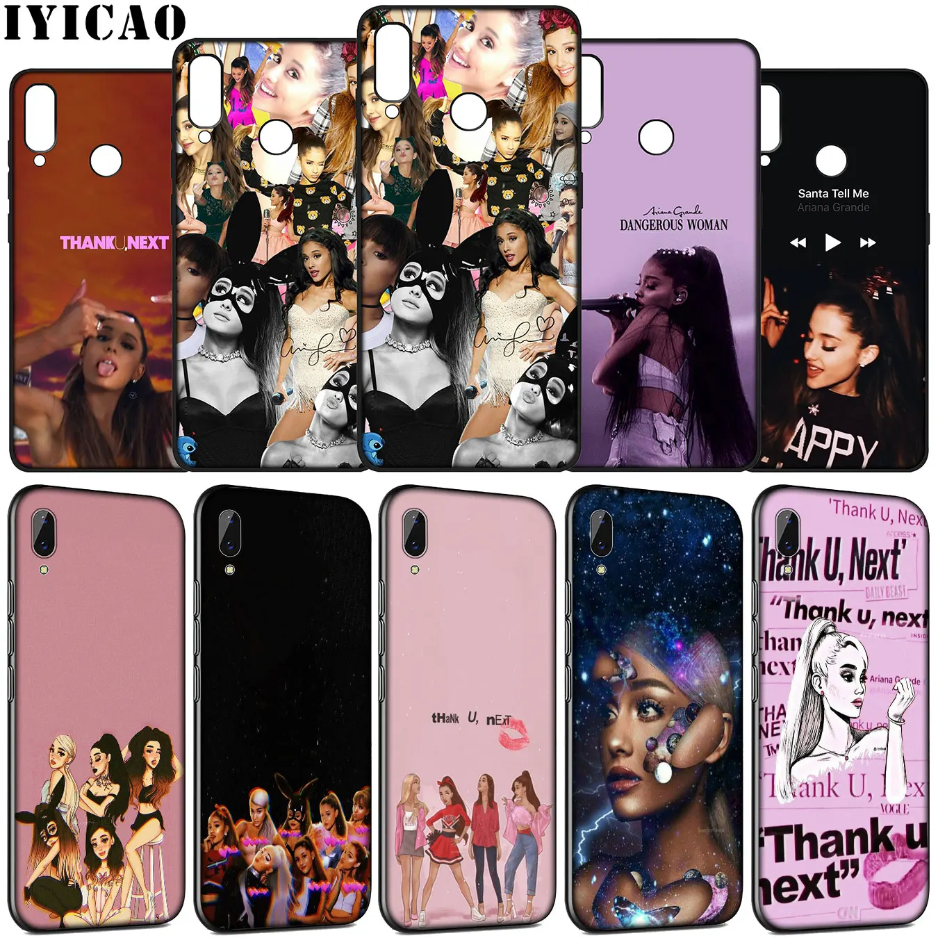 Мягкий чехол ariana grande для Huawei Y9 Y7 Y6 Prime 2019 2018 Honor view 20 8C 8X 8 9 9X 10 Lite 7C 7X 7A Pro | Мобильные