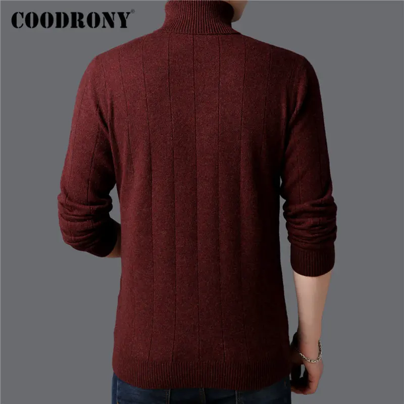 COODRONY Brand Sweater Men Thick Warm Winter Turtleneck Sweaters 100% Merino Wool Pullover Men Knitted Cashmere Pull Homme 93031 COODRONY Brand Sweater Men Thick Warm Winter Turtleneck Sweaters 100% Merino Wool Pullover Men Knitted Cashmere Pull Homme 93031
