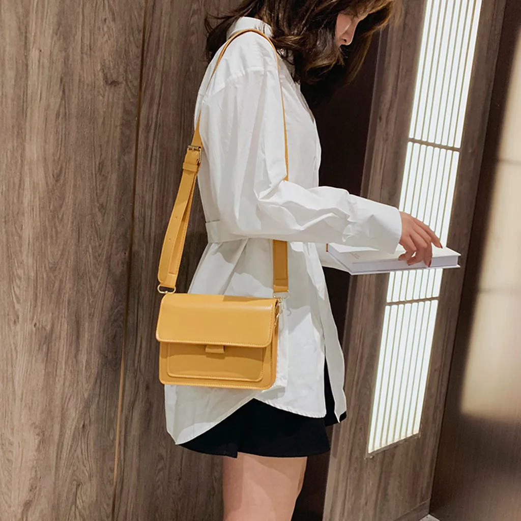 35# новая женская сумка стиль-корейский стиль Универсальный осенний и зимний плечевой широкополосный плечевой квадратный слинг сумки