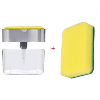 

Sponge Rack 2-in-1 Soap Dispenser Soap Dispenser And Sponge Caddy 13 Ounces Container Sponge Drainboard Soap Holder Rack z2
