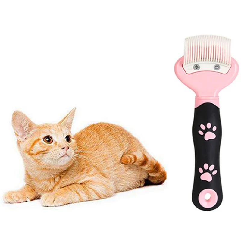 

Pet Safety Elastic Comb Dog Cat Remove Hair Knot Float Hair Straight Shell Comb Massage and Repair Skin-Friendly Comb