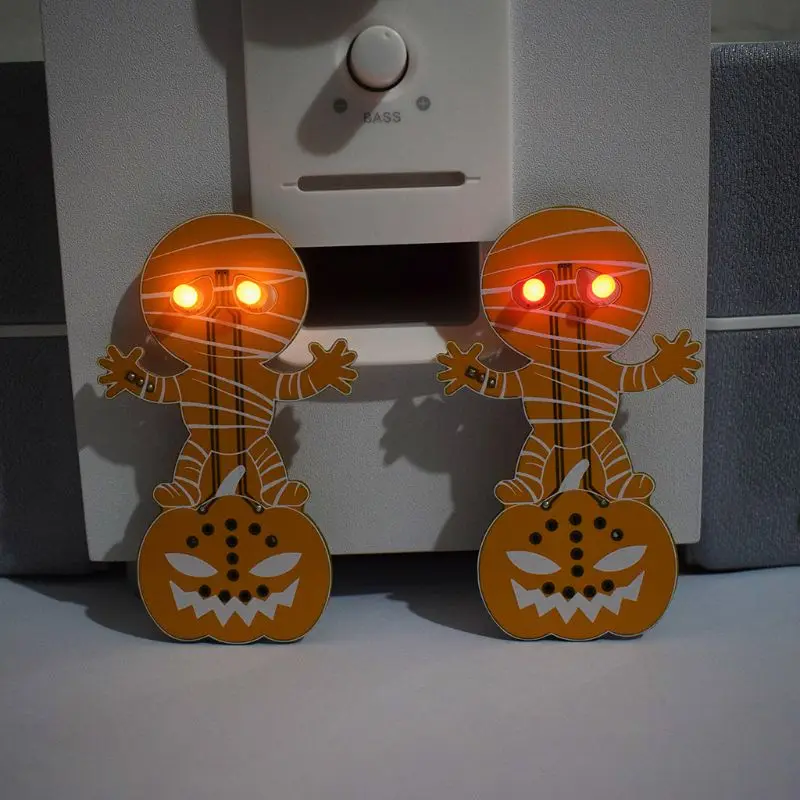 Halloween Horror Pumpkin Head Mummy Ghost Screaming DIY Kit Electronic Kit Decor