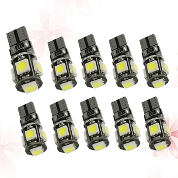 

10pcs Car Reading Light W5W T10 5050 5SMD 1W LED Light Show Wide Light Reading Light License Plate Lamp for Vehicle Car Auto