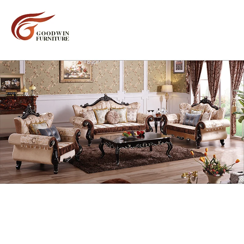 3 Seater Sofa Диван для гостиной во французском стиле, Классический роскошный диван для гостиной, WA541 - Цвет: 3 Seater Sofa