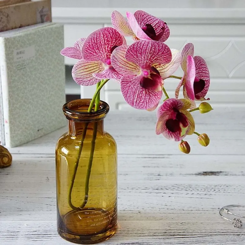 3D Искусственные бабочки цветы орхидеи искусственный цветок для дома свадьбы