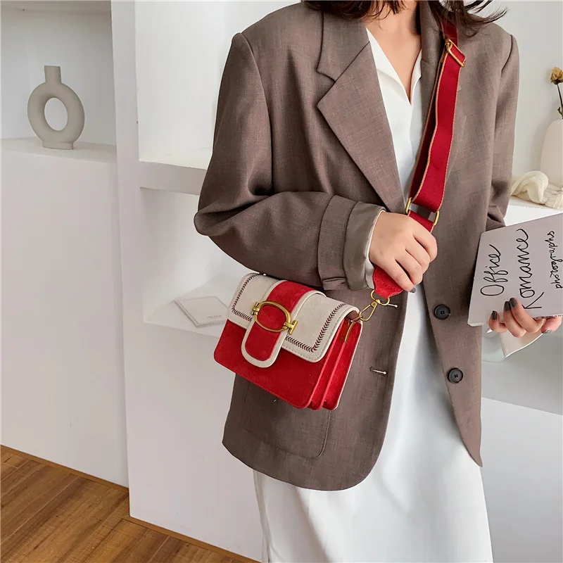

Versatile Korean-style Western Style Dull Polish PU Leather Bag Women's 2019 Autumn And Winter New Style Square Sling Bag Fashio