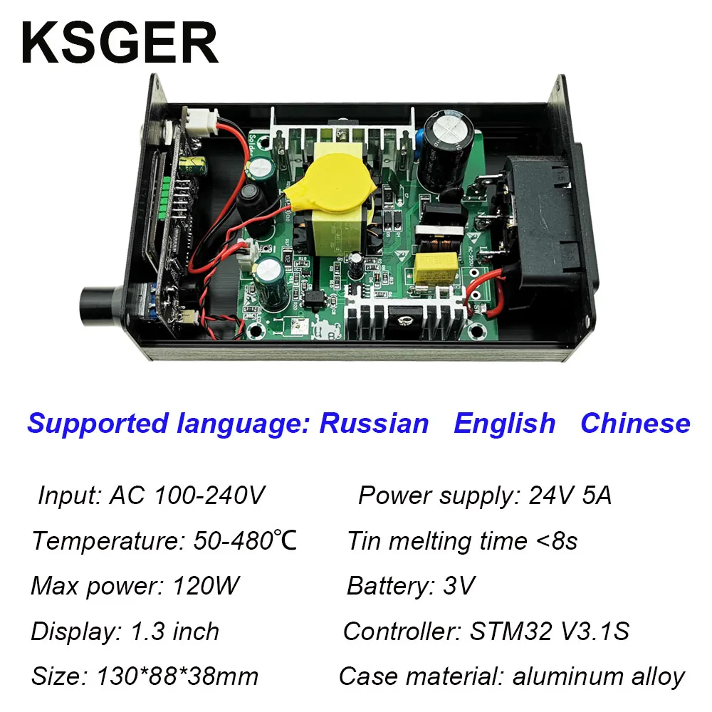 KSGER T12 паяльная станция STM32 V3.1S OLED DIY Пластиковые FX9501 ручные электрические