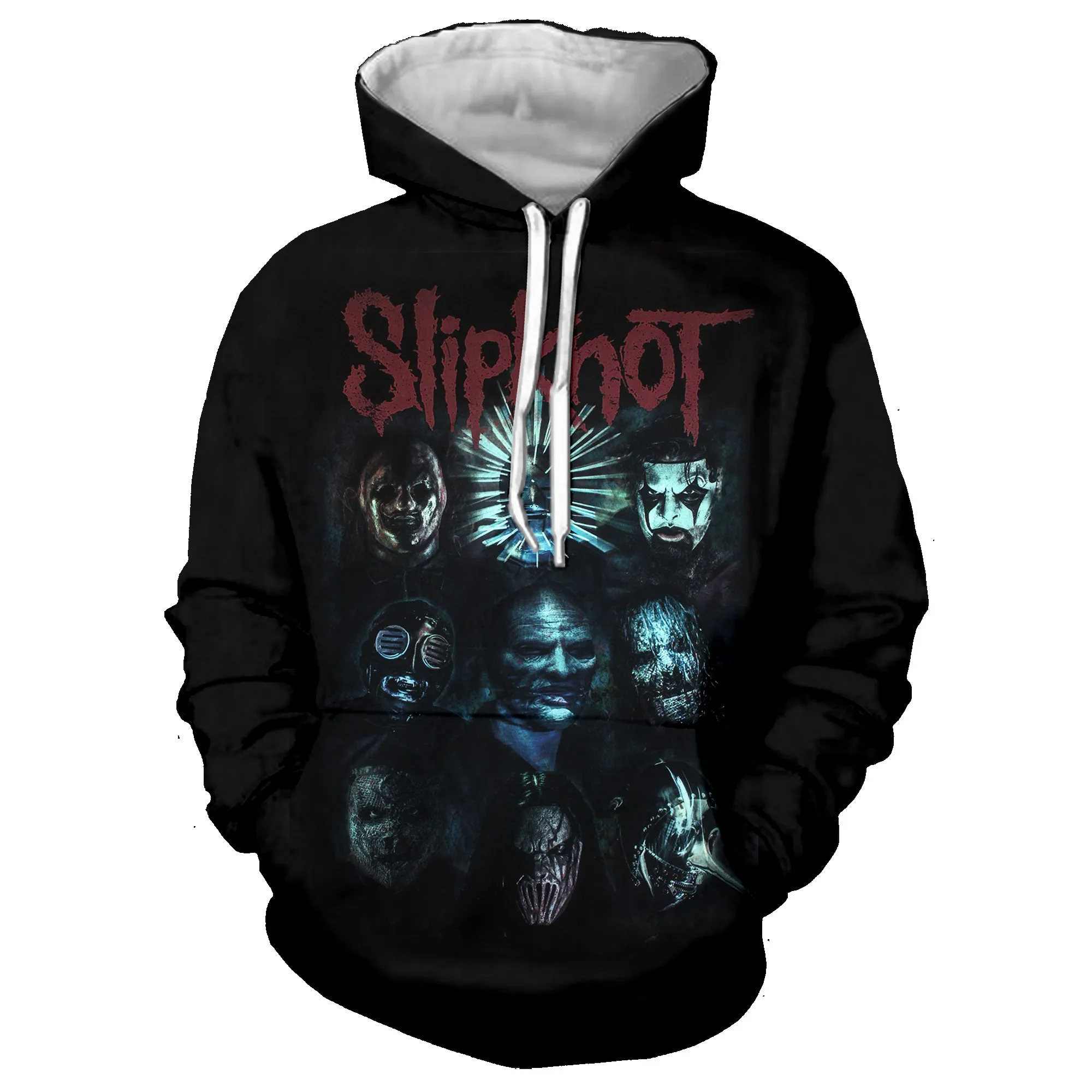 Новые толстовки Slipknot рок черные толстовки 3D принт толстовка хип хоп мужские повседневные забавные спортивные костюмы одежда Harajuku топы 5XL - Цвет: 17