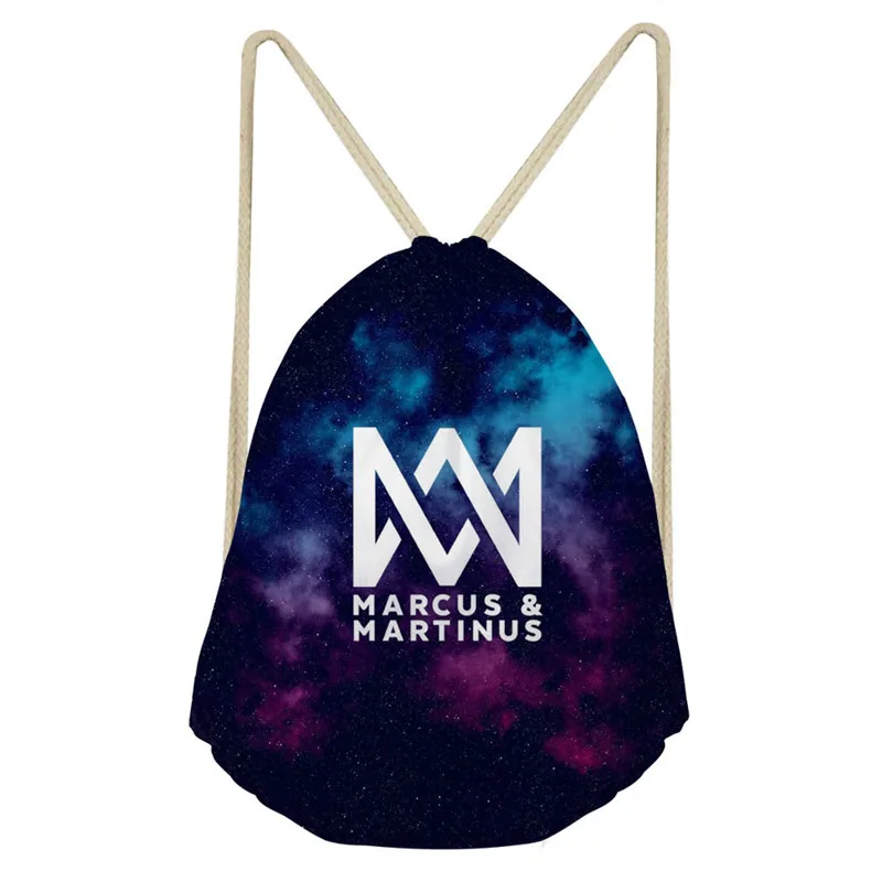 

ThiKin Marcus And Martinus Drawstring Bag Children Backpacks for Teenager Girls Small Storage Bags Daily Backpack Mochila