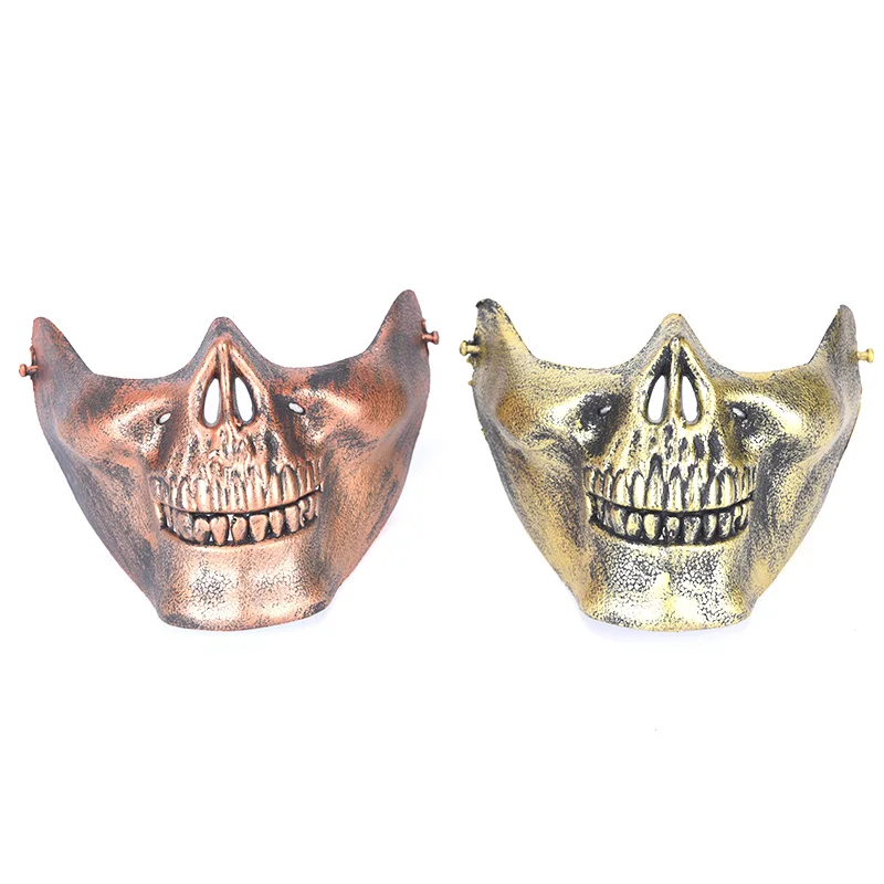 Маска на Хэллоуин с черепом ужасная маска половину лица Раздраженная