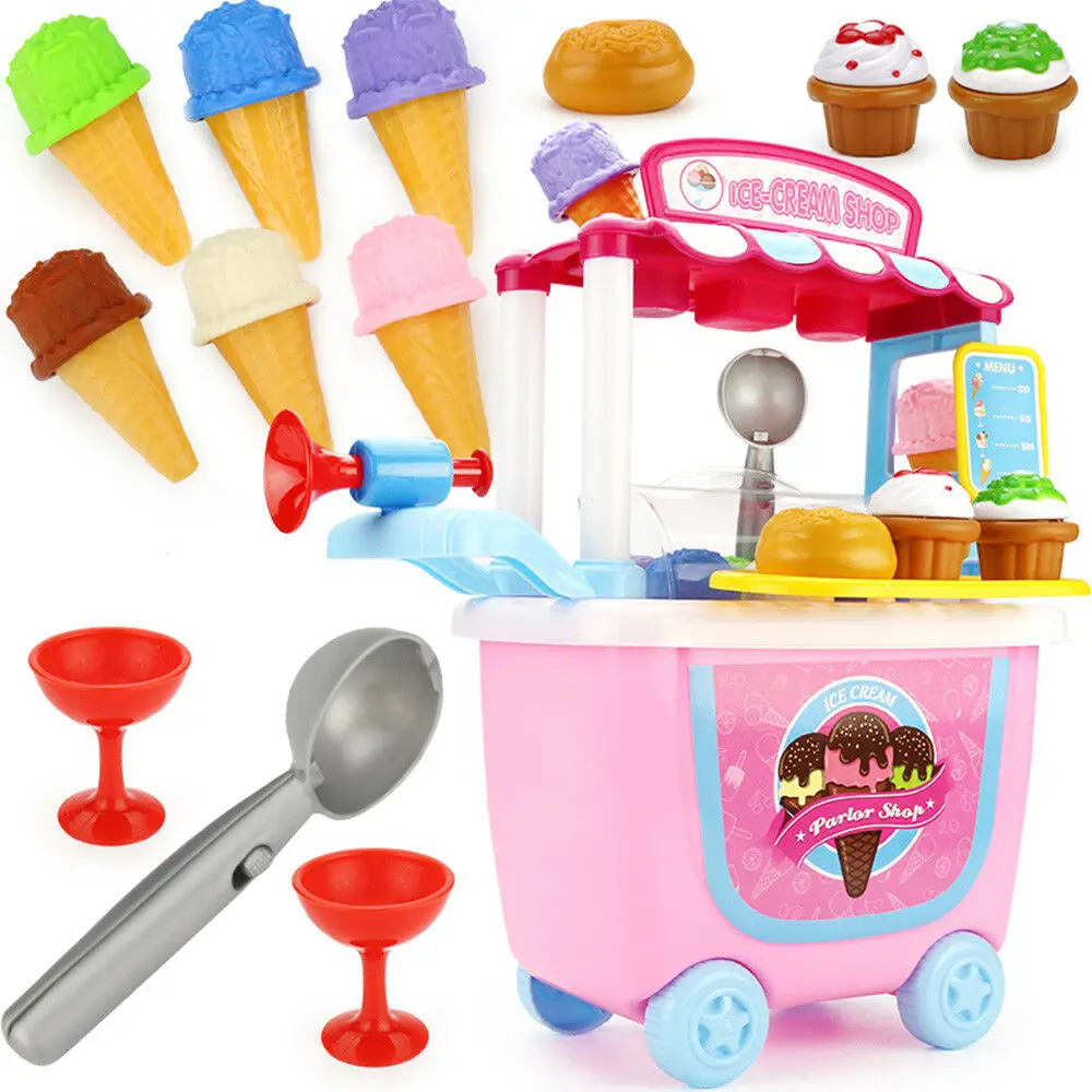 Details about Kids Simulation Ice Cream Shop Dessert Cart Pretend Toy Set Role Play Set Gift Details about Kids Simulation Ice Cream Shop Dessert Cart Pretend Toy Set Role Play Set Gift