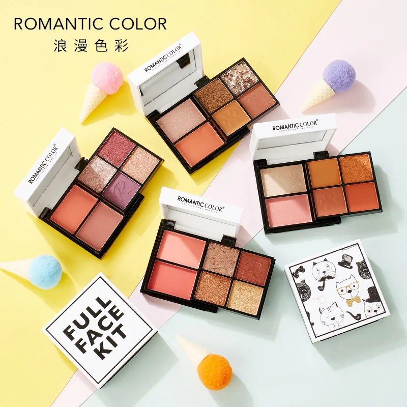 

Cute Push and Pull Professional Makeup Palette Blusher Eyeshadow Highlight Matte Glitter Pigment Natural Long Lasting Cosmetic