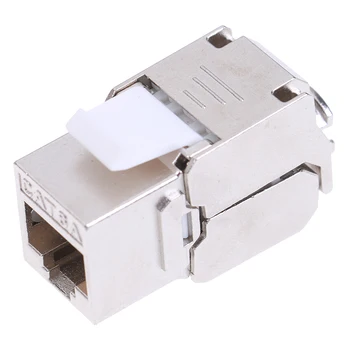 

Keystone Cat6A Shielded FTP Metal Module Network Keystone Jack Connector Adapter