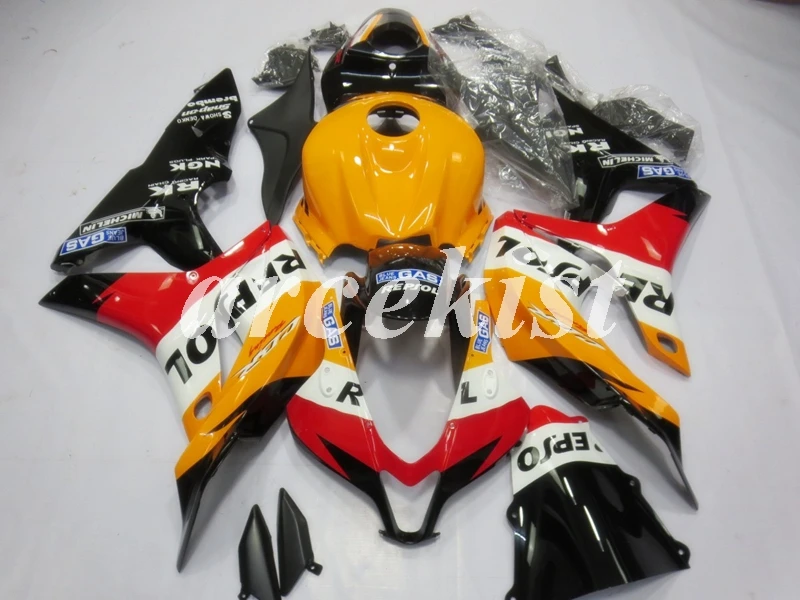 Мотоцикл литья под давлением обтекатель Подходит для Honda CBR600RR CBR 600RR F5 2007 2008 CBR 600 RR CBR600 07 08 Обтекатели оранжевый