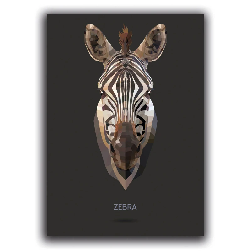 Geometric-Tiger-Posters-and-Prints-Wall-Art-Polar-Bear-Zebra-Baboon-Buffalo-Canvas-Painting-Wall-Picture (6)