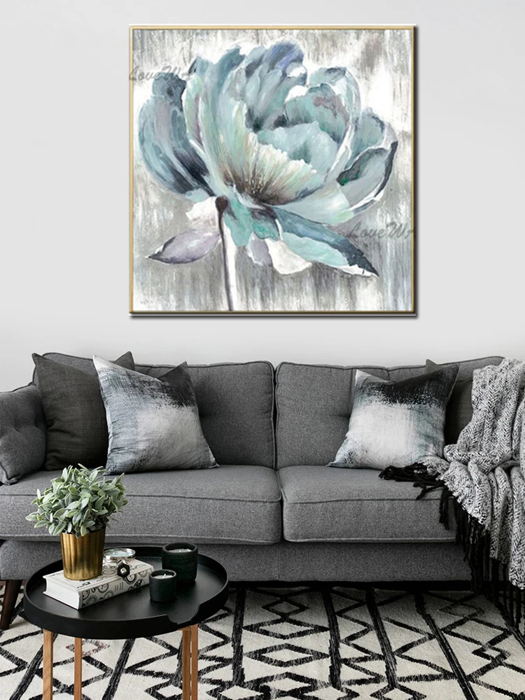 Картины масляные ручной росписи 100% искусство домашнего декора цветы