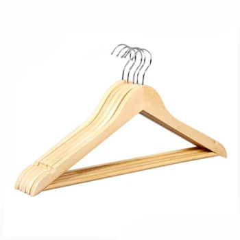 

10Pcs Solid Wood Hanger Non-Slip Hangers Clothes Hangers Shirts Sweaters Dress Hanger Drying Rack Clothing Storage