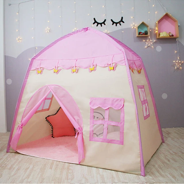 Children's Tent Play House Princess Castle Tent Children Game House Ocean Ball Pool Kids Photography Props Girl Room Decoration 4