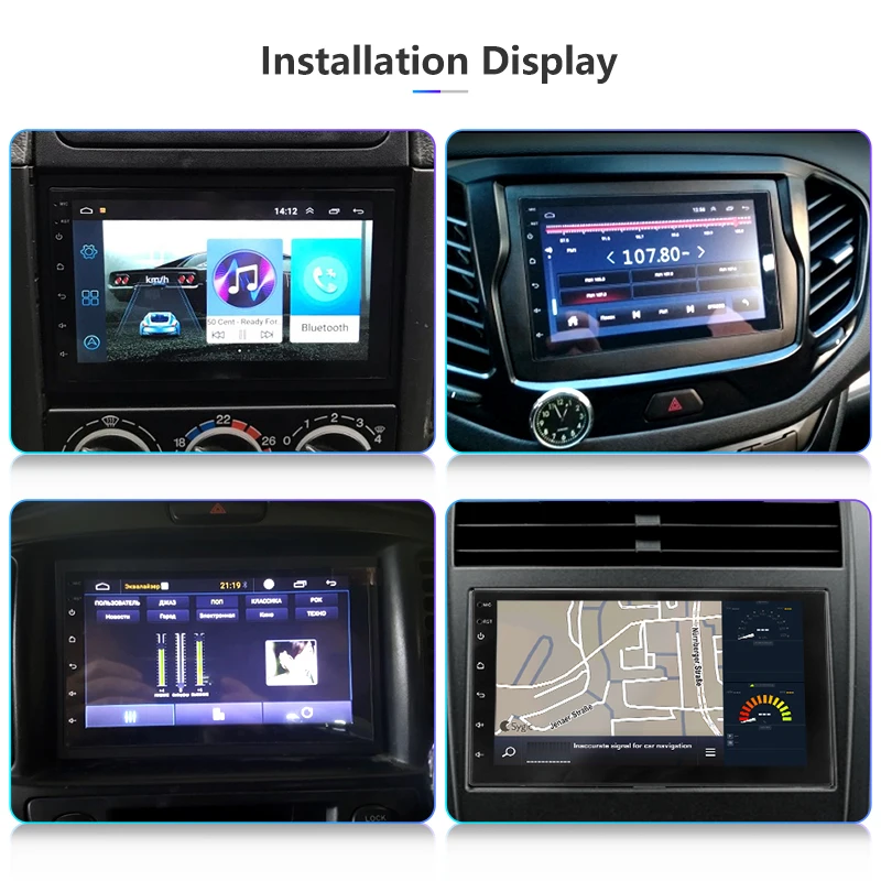 Vtopek Universal Android 8.1 2 DIN 7 Inch HD 4 Core Car Radio Multimedia Player Touch Screen Bluetooth GPS Navigation Autoradio