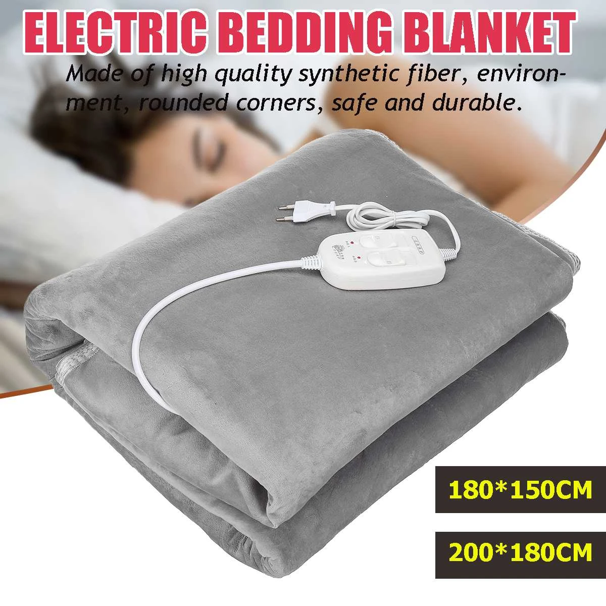 180*150Cm/200*180Cm Elektrische Dekens Heater Beddengoed Slaap Warmers Mat Elektrische Matras thermostaat Body Warmer|Elektrische - AliExpress