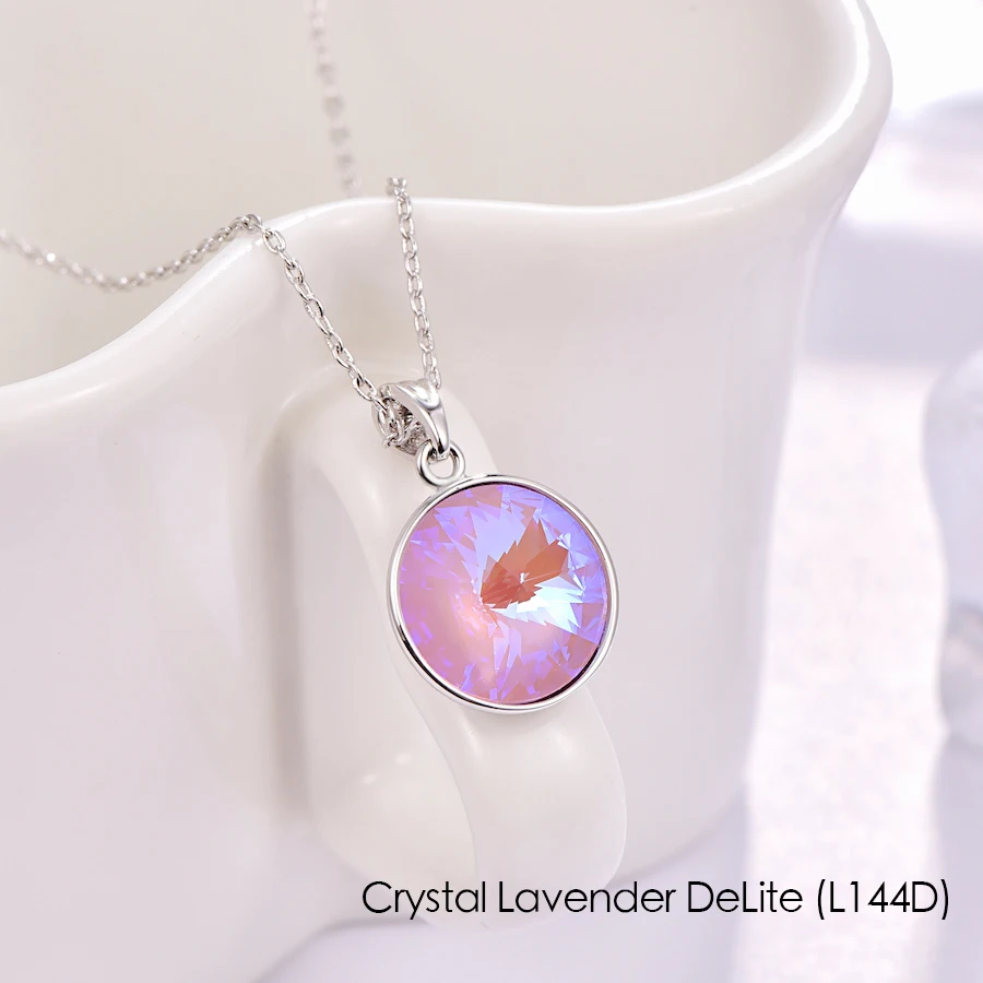 Кристаллы от Swarovski висячие серьги круглое Ожерелье Висячие серьги Набор Мода Висячие серьги ювелирный набор праздничный свадебный подарок