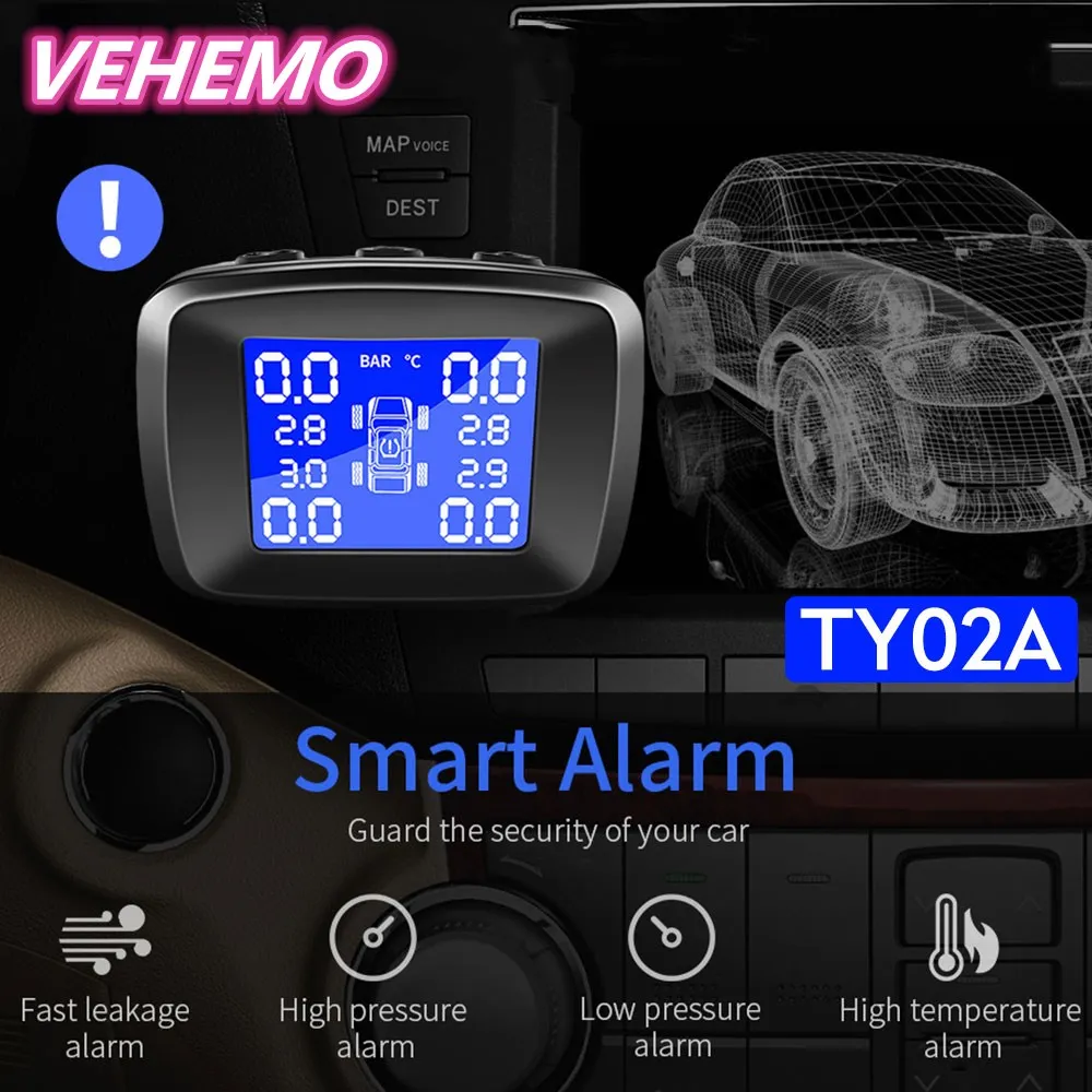 Система контроля давления в шинах TPMS прикуриватель система контроля давления в шинах 4 шт. датчик Автомобильный интерфейс USB дисплей в режиме реального времени