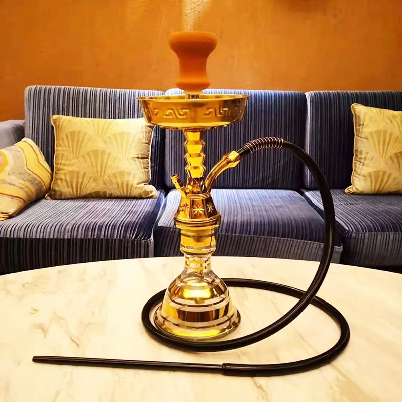 

Arab Hookah Arab Shisha Nargiule Turkey Classic Model with Whole Set Big Hookah Home Lounge Furniture Shisha Hookah
