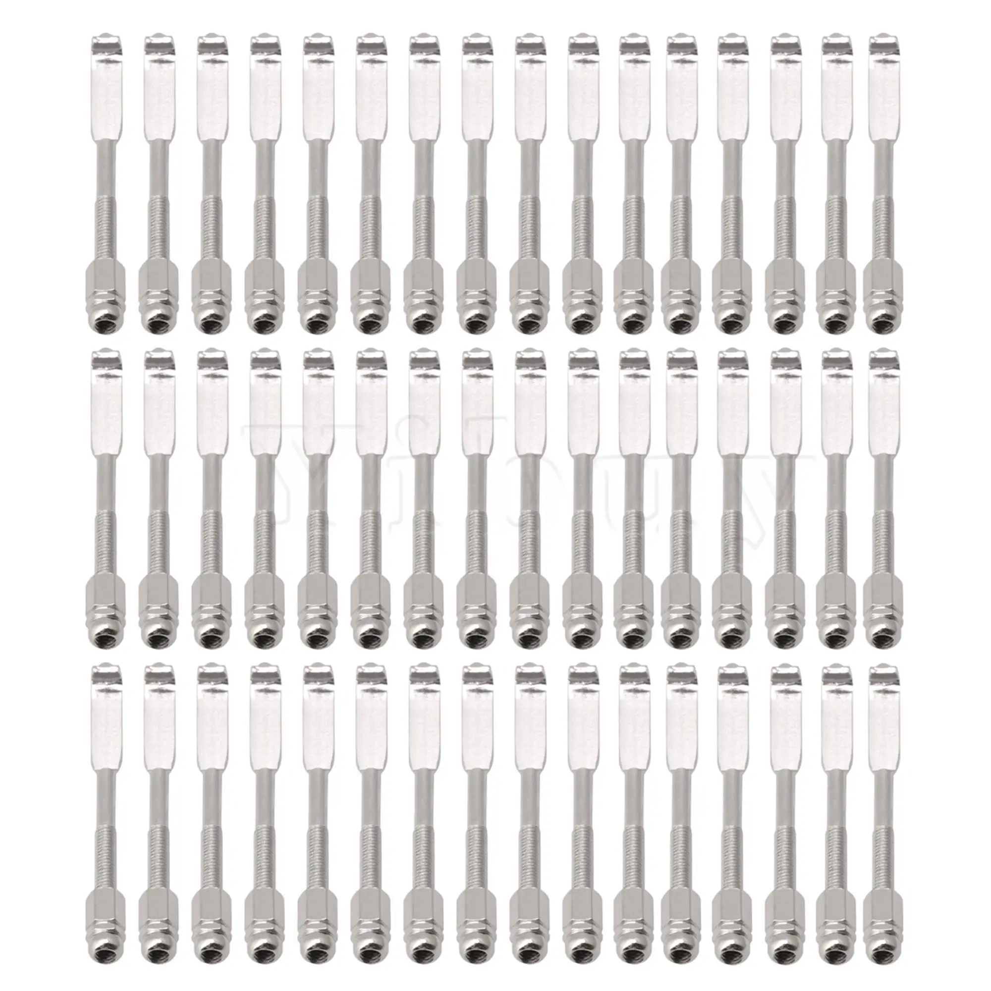 

48 Pieces Banjo Bracket Hook & Nut Banjo Tension Hook Banjo Accessories Silver