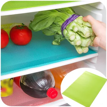 

4pcs/set Refrigerator Pad Waterproof Antibacterial Antifouling Mildew Moisture Tailorable Heat Insulation Pad Kitchen Fridge Mat