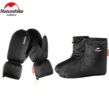 

Naturehike Outdoor Camping Warm Sleeping Socks and Gloves Water Resistant Goose Down Slippers Camp Tent Sleeping Bag Accessories