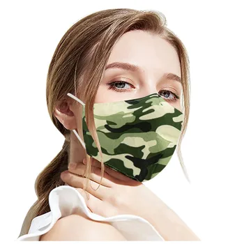 

Unisex Cute Printing Breathable Face Shield Face Mask Washable Face Mask Cloth Facial Mask Reuseable mondmasker
