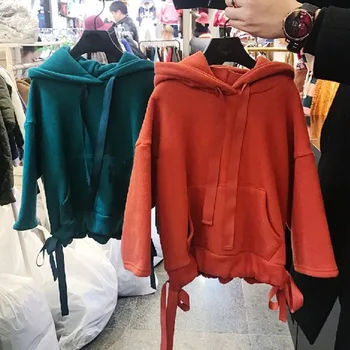 

WLG Boys Girls Hoodies Kids Winter Clothes Velvet Thick Hooded Red Blue Sweatshirt Baby Casual All Match Hoodie for 1-6 Years